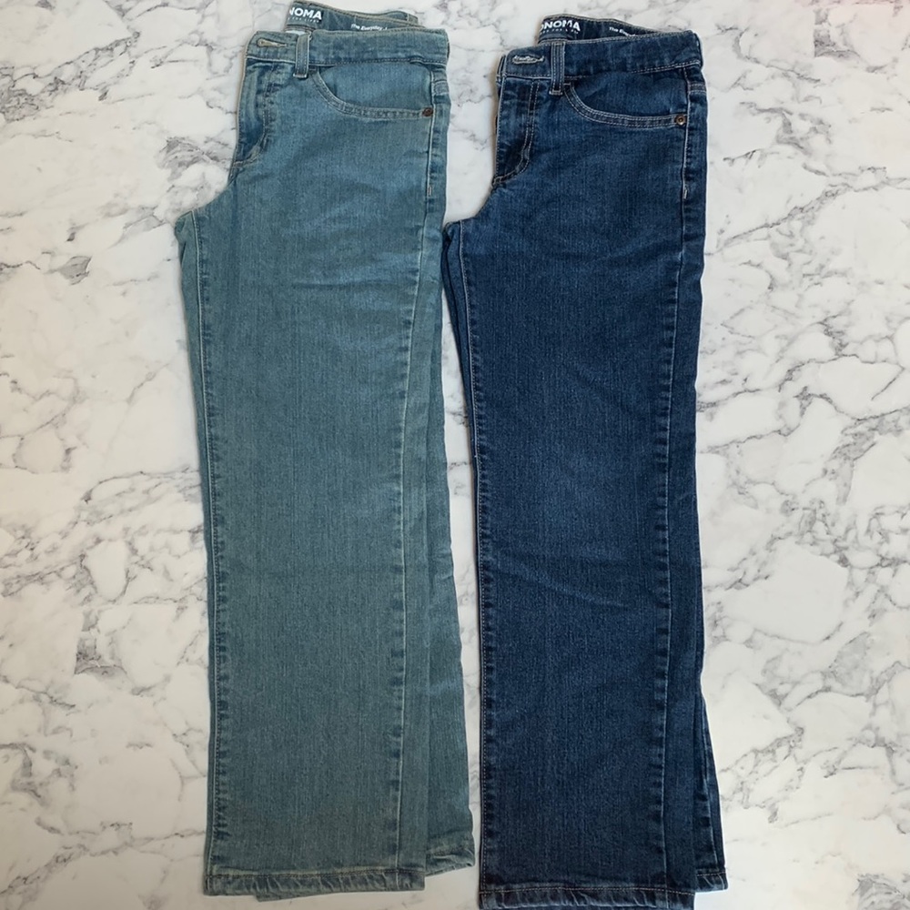 2 pair boys jeans. Sonoma size 10. Straight leg